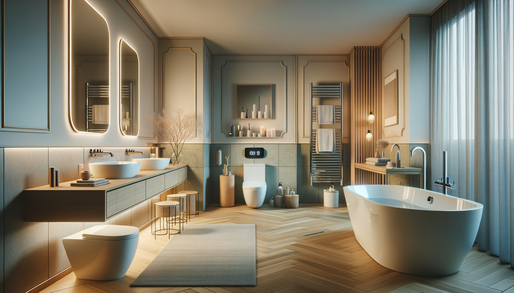 Crea un baño tranquilo y cómodo