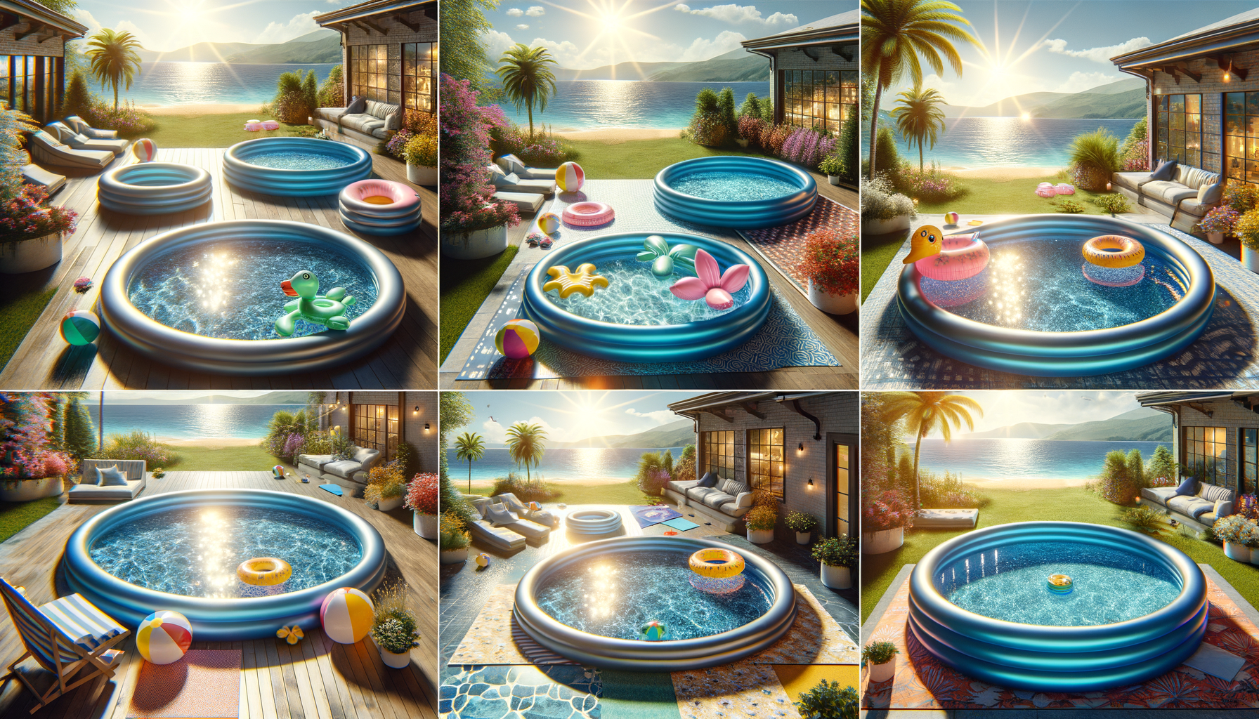 Enjoy Summer Fun with Easy-to-Set-Up Inflatable Pools.