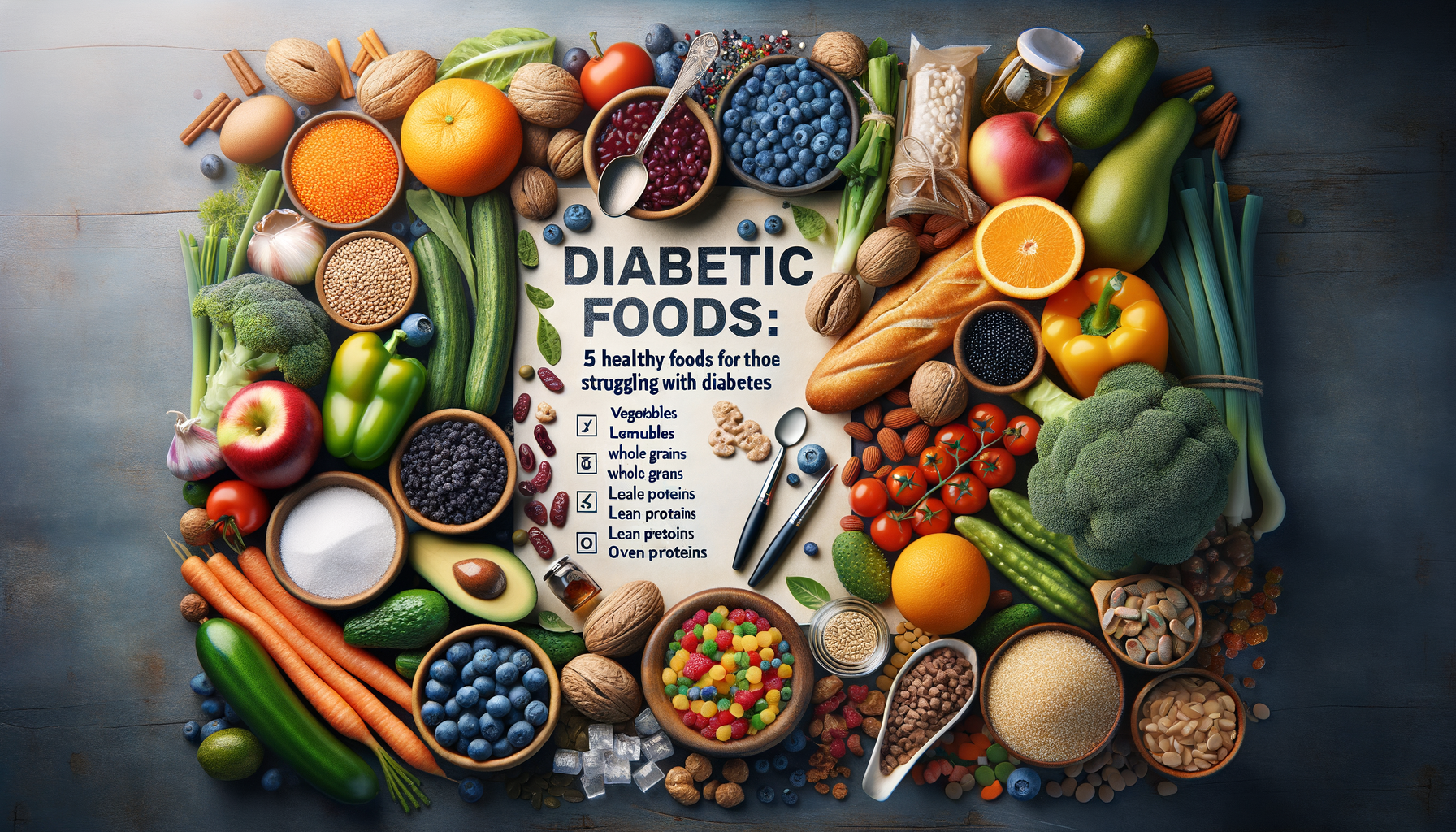 5 healthy foods  –  if you struggle with diabetes!