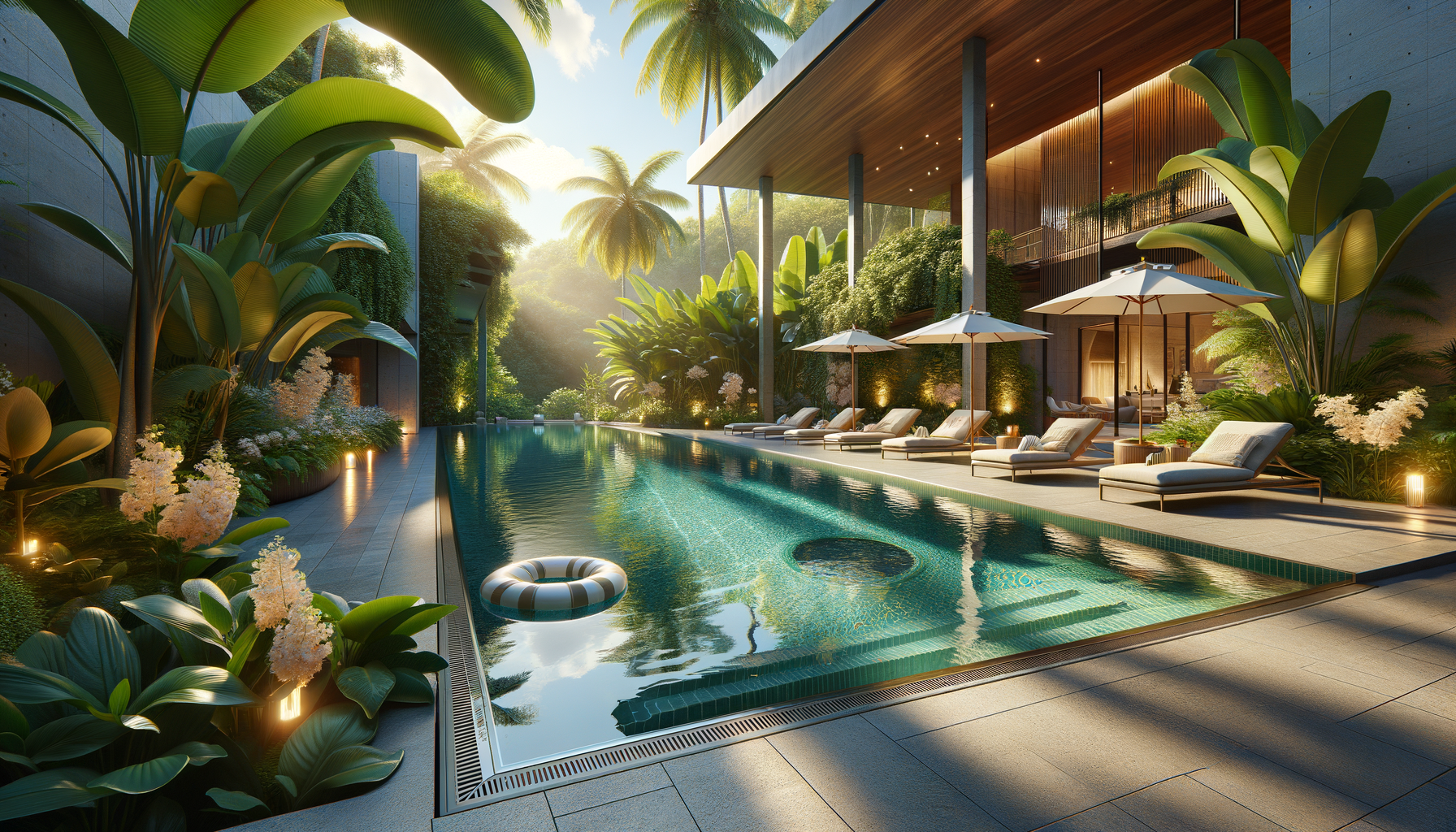Transform Your Outdoor Space with a Serene Pool Area